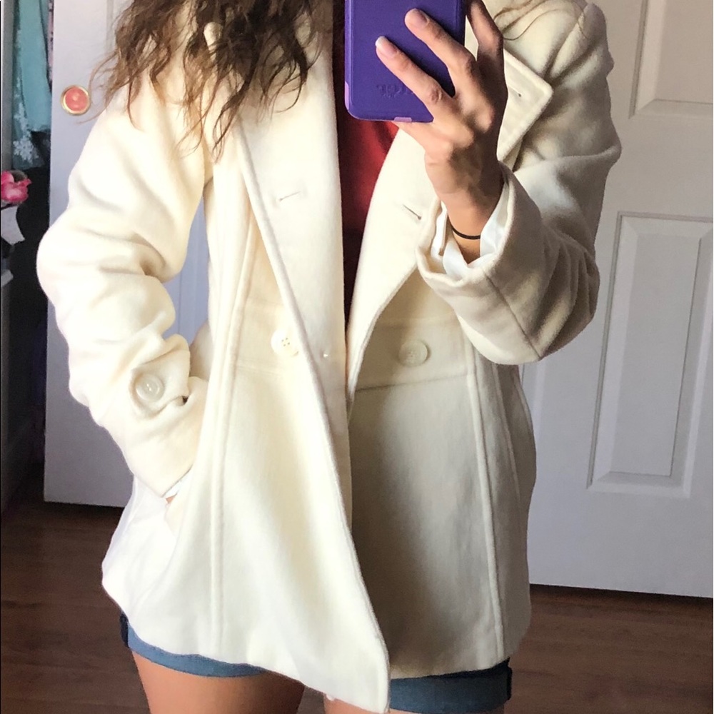 St. John’s Bay cream pea coat